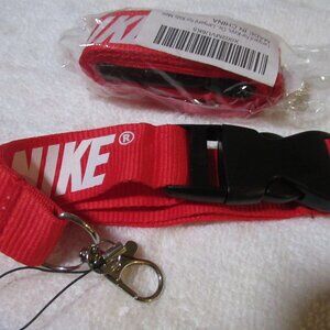 2 pc Nike Red White Lanyard Detachable